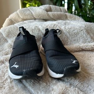 PUMA Black Slip-On Sneakers